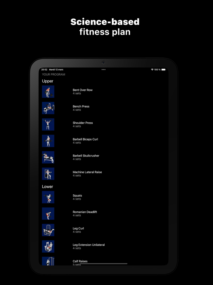 ByeCoach Exercise Planner Gym