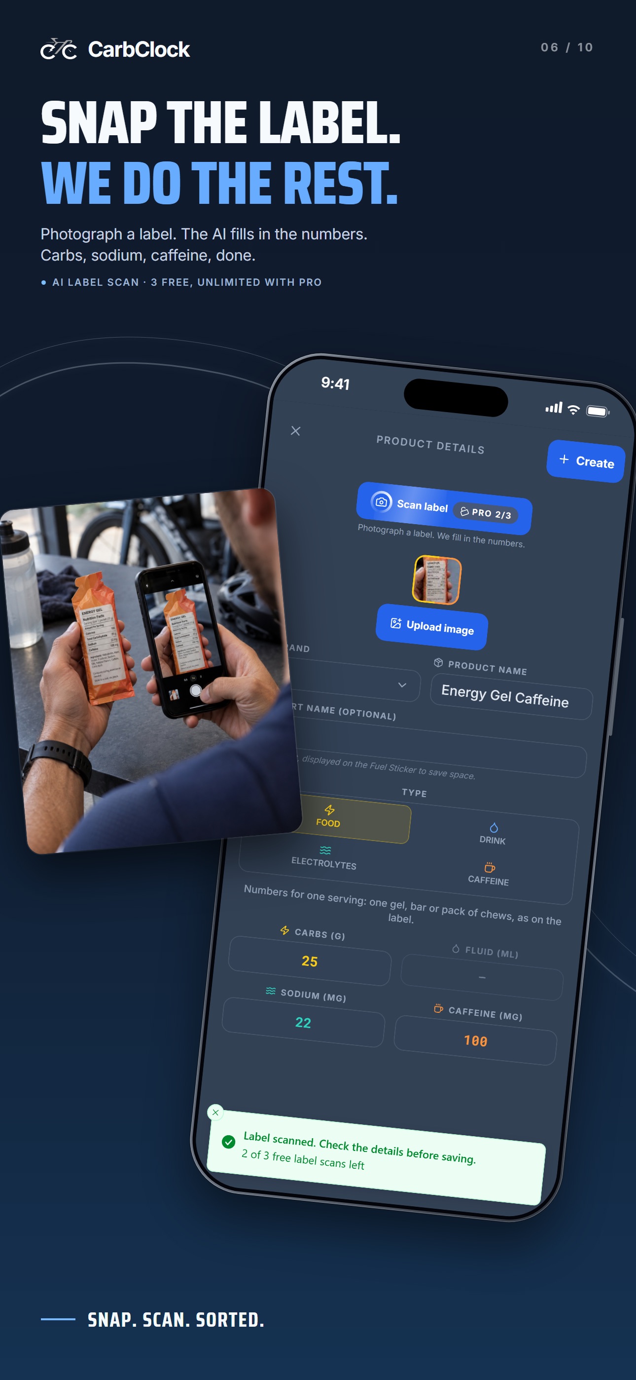 Screenshot 6 of CarbClock: Cycling Nutrition