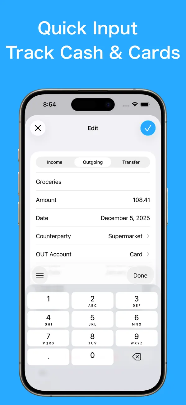 Screenshot #3 pour MoneyTide - Expense tracker