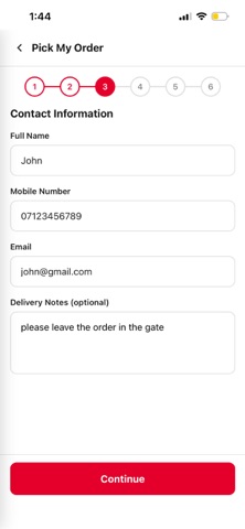 PickMyOrder customer app iPhone screenshot 5