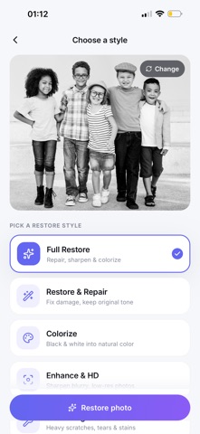 Fotica: Restore Old Photos iPhone screenshot