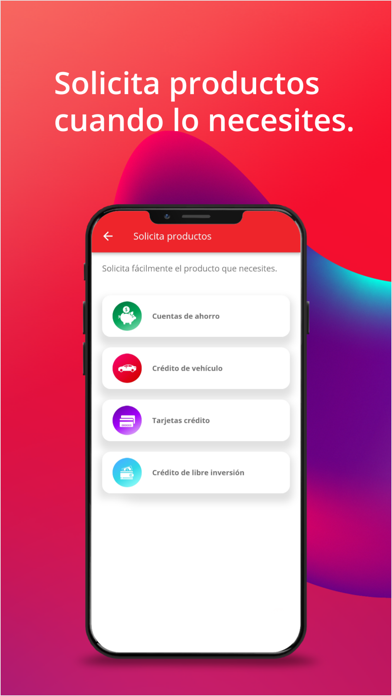 Finandina APP Personas Screenshot
