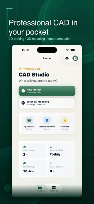 CAD Studio - 2D Drafting screenshot 1 of 5