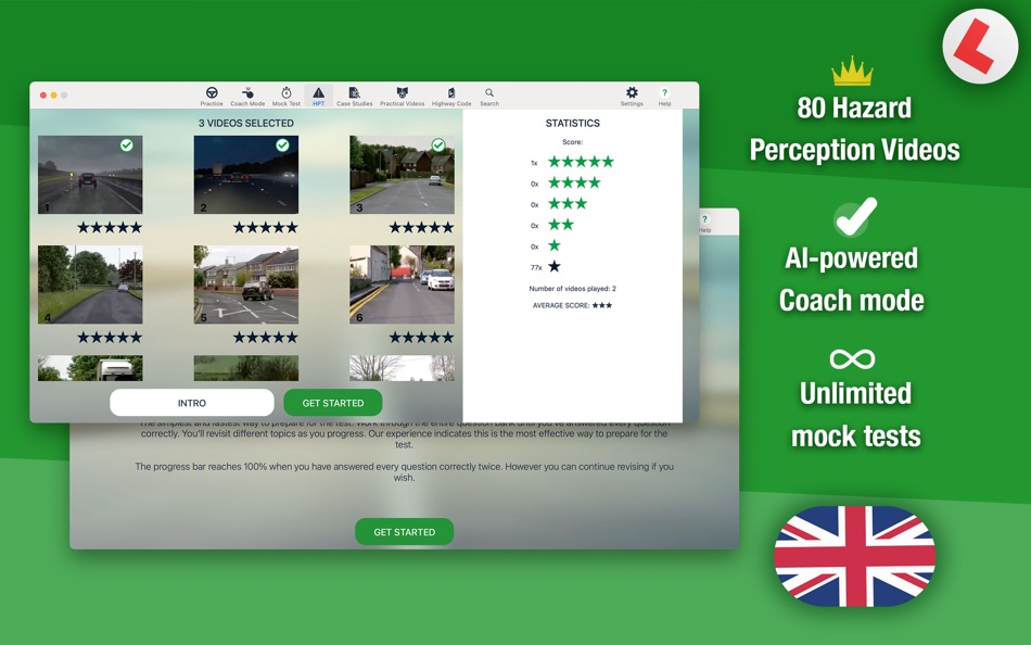 #1. HGV Theory Test Kit Pro (macOS) 由: Deep River Development Ltd