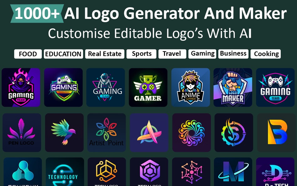 #3. AI Logo Generator . Logo Maker (macOS) 由: Muhammad Junaid Ashraf