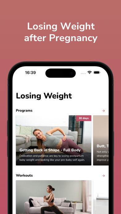 Losing Weight After Pregnancy Screenshot