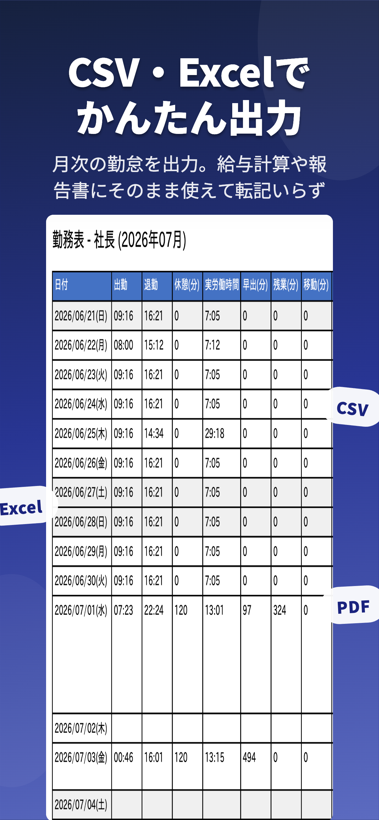 KINTAI - 勤怠管理 screenshot 7