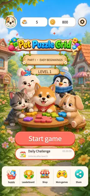 Pet Puzzle Grid screenshot 1