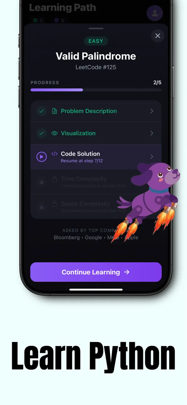 #6. Learn Python Coding - LeetPal (iOS) Por: I JUST WANT LLC