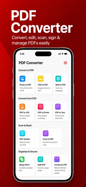 Image to PDF - Convert to PDFs screenshot 1