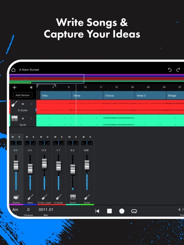 Fender Studio: Jam & Record iPad screenshot