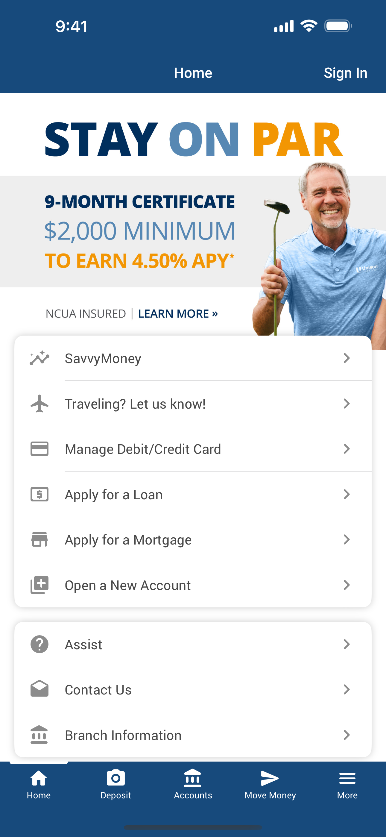 Unison Credit Union Mobile