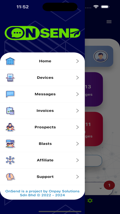 OnSend Screenshot