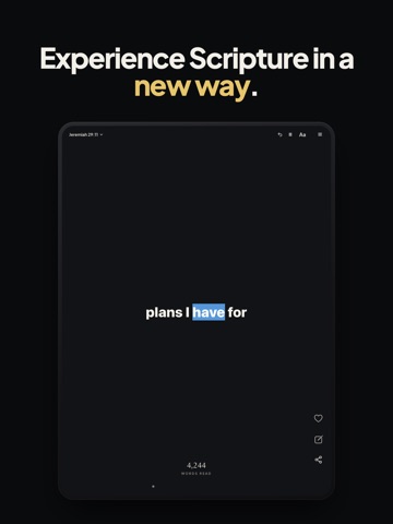 Bible Captions: Read Scripture iPad screenshot