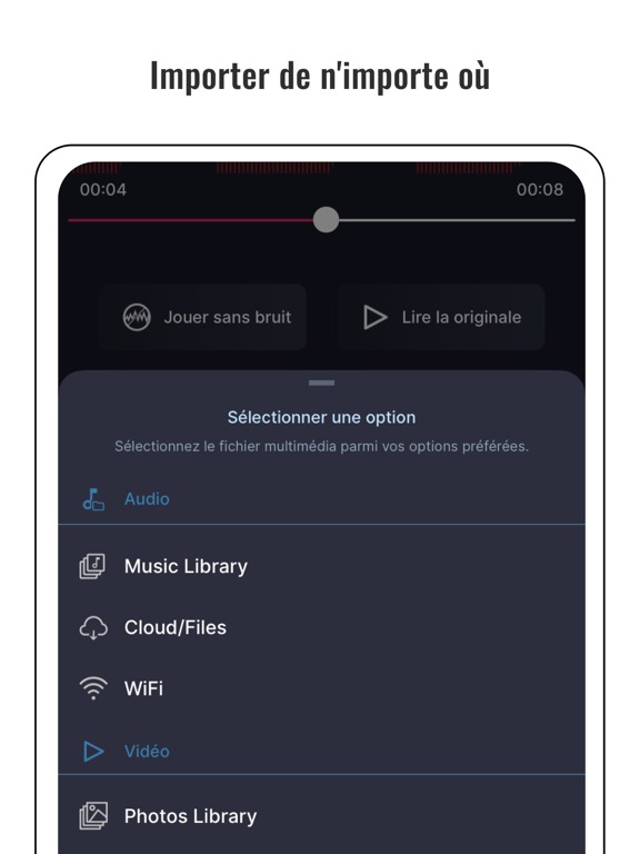 Screenshot #6 pour Réducteur de bruit audio & rec