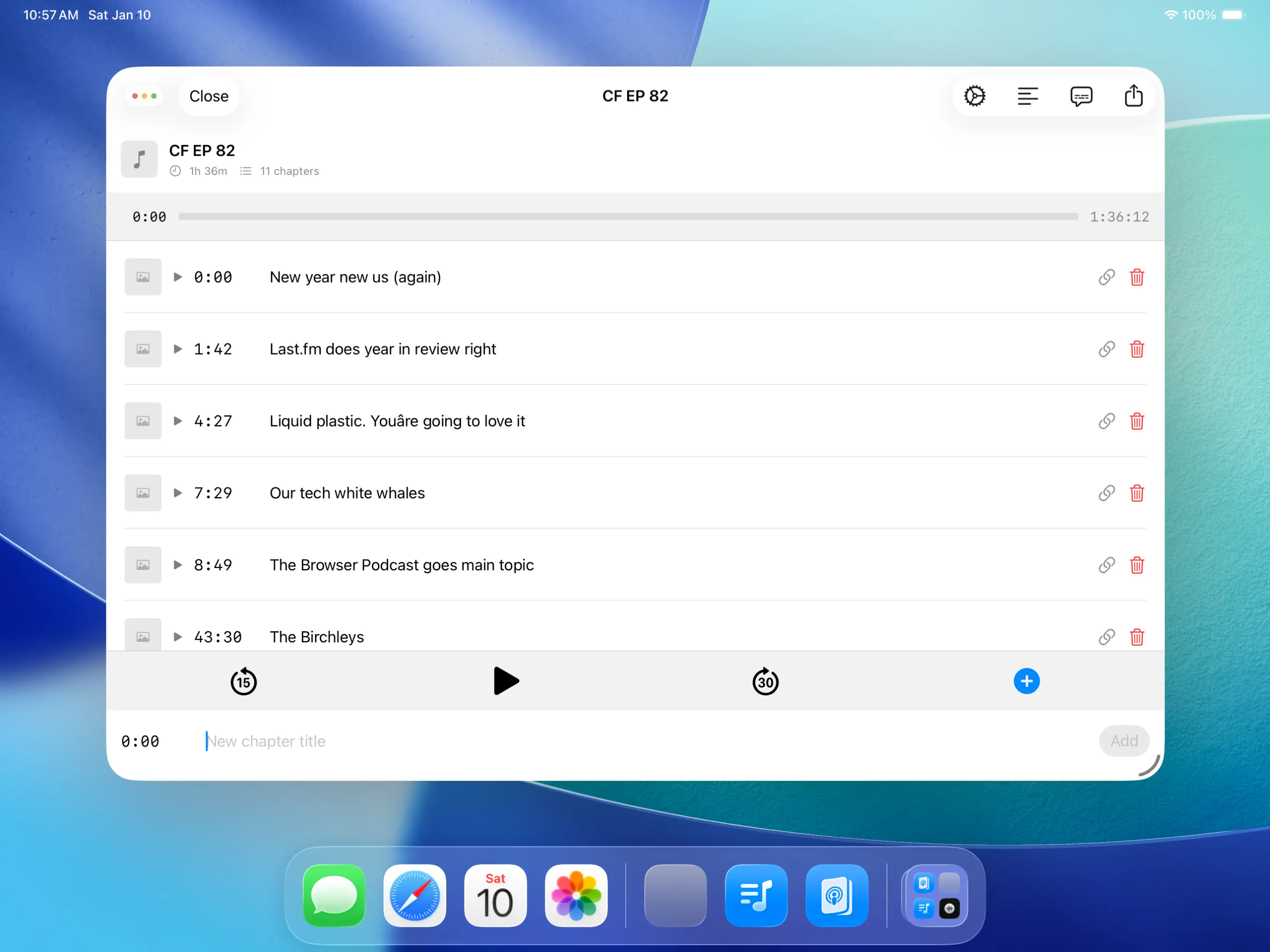 #2. ChapterPod (iOS) بواسطة: Matt Birchler