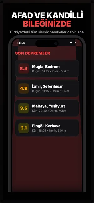 Deprem Radar : Anlık Uyarılar screenshot 2