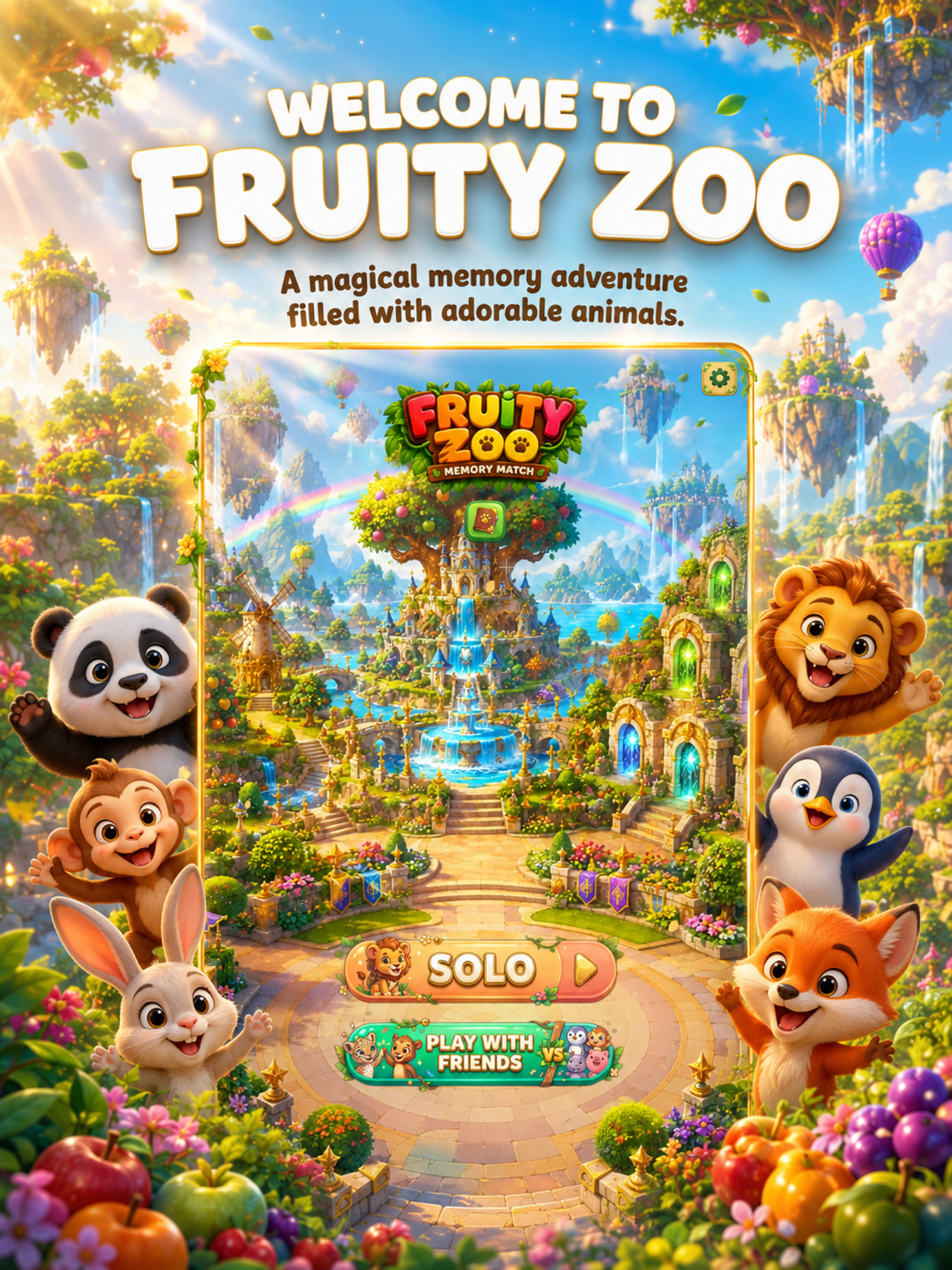 Fruity Zoo: Memory Match screenshot 7