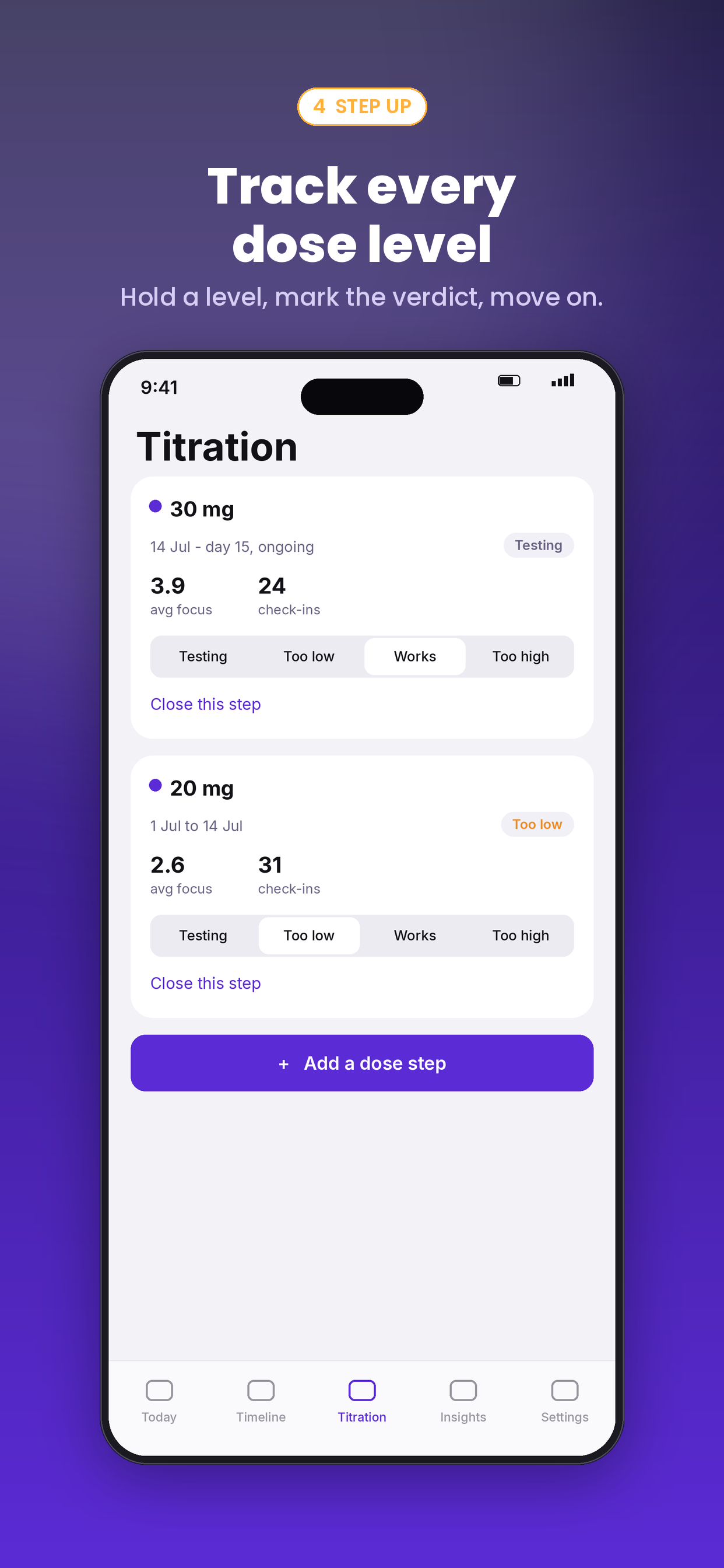 Onsett: ADHD Med Tracker screenshot 4