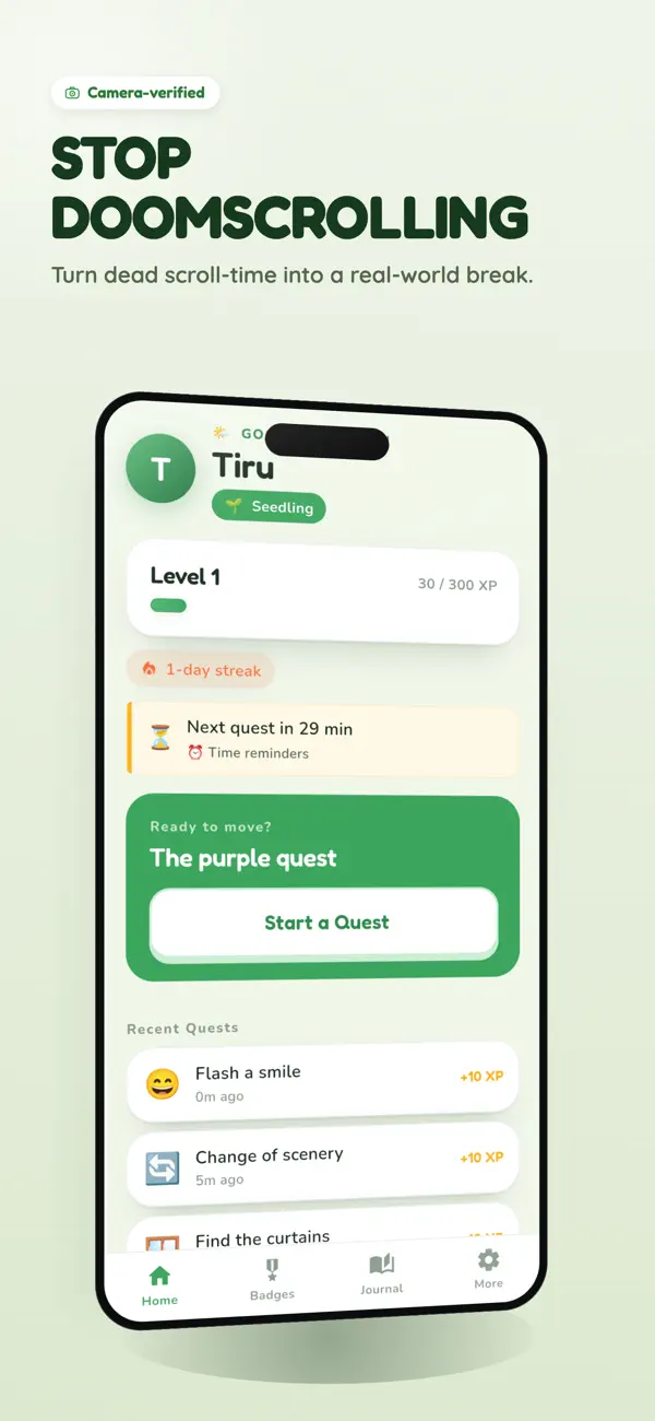 Screenshot #1 pour QuestBreak: Move. Earn. Unlock