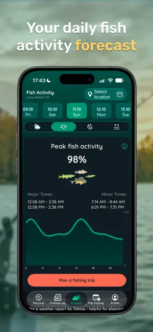 Fishing App & Forecast: Fishix screenshot 1
