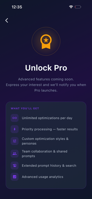 Prompt Optimizer Screenshot 6 of 6