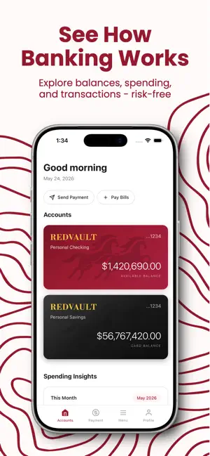 MockBank - Practice Banking screenshot 1