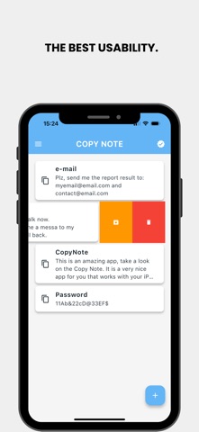 Copy Note: Copy with one touch screenshot