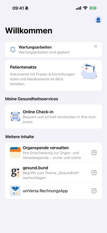 uniVersa E-Health App Screenshot 3 of 6