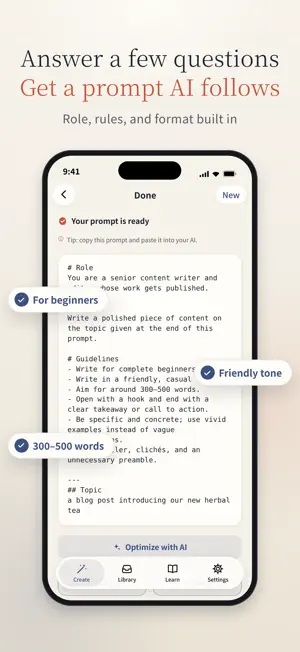 AI-PromptCraft: Prompt Builder screenshot 1