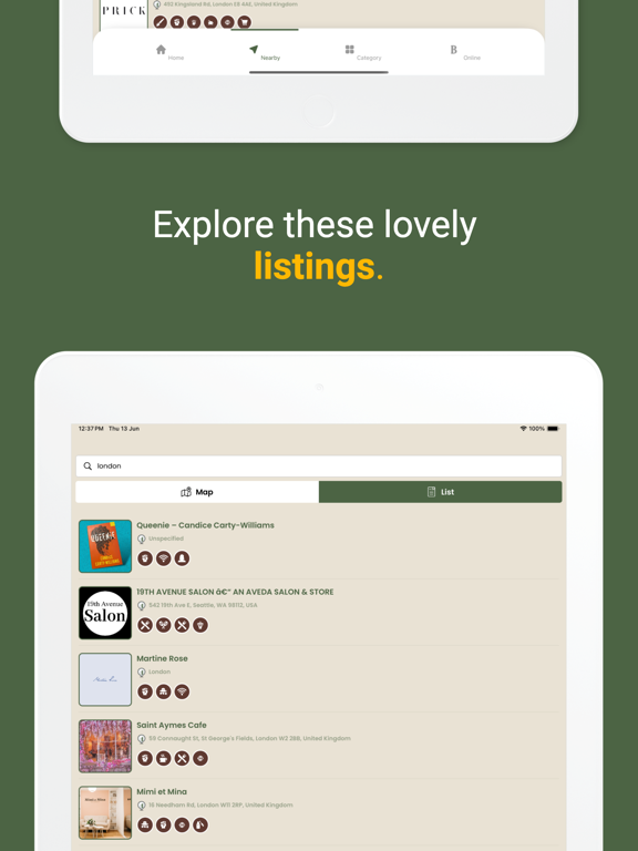 Blistey iPad screenshot 3 - Travel app