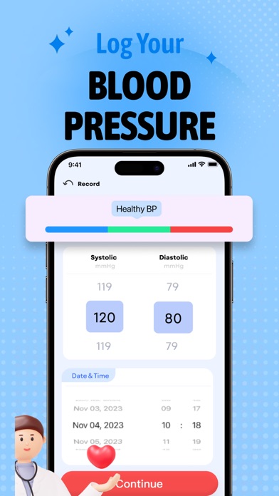 Daily Health-pulse heart track Screenshot