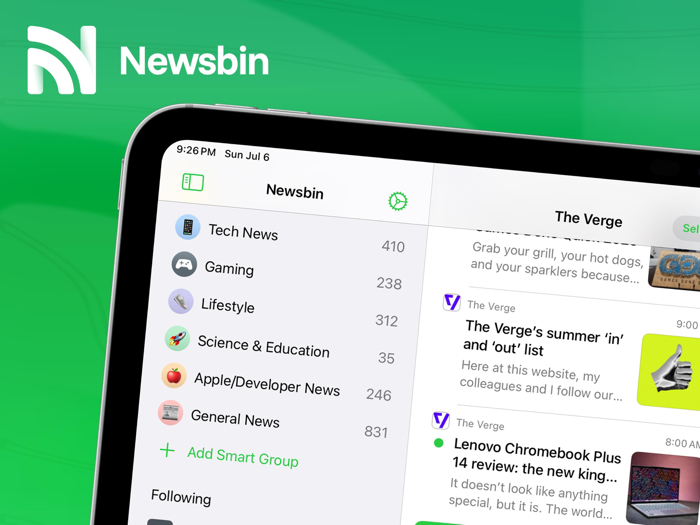 Newsbin RSS Reader