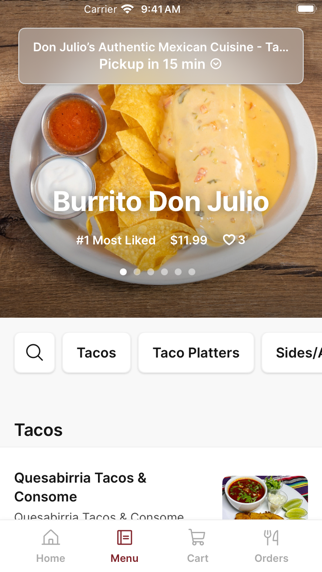 Don Julio’s Authentic iPhone screenshot 2 - Food & Drink app