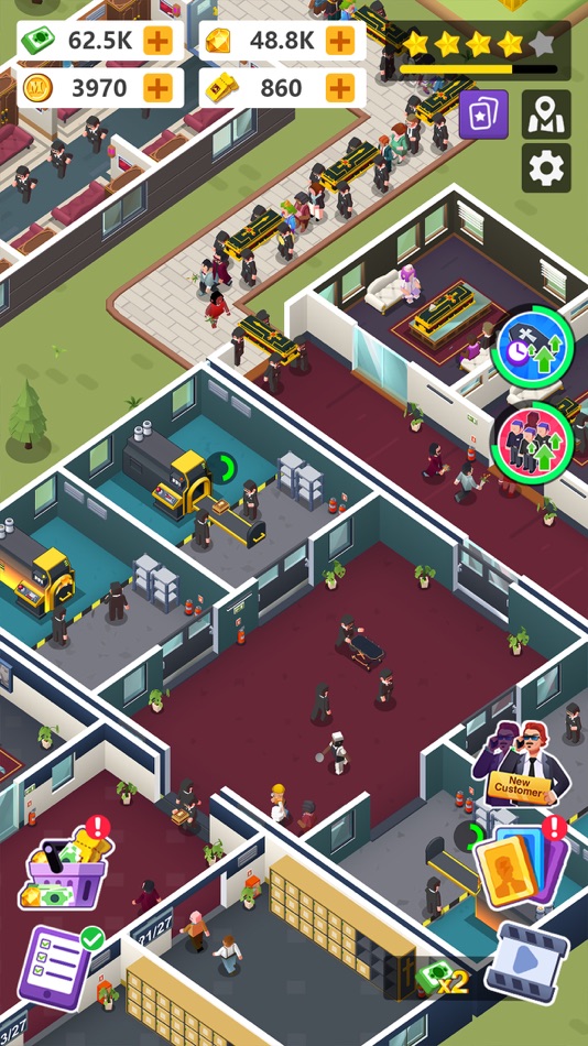#5. Idle Mortician Tycoon (iOS) 来自: Purple Wind Games