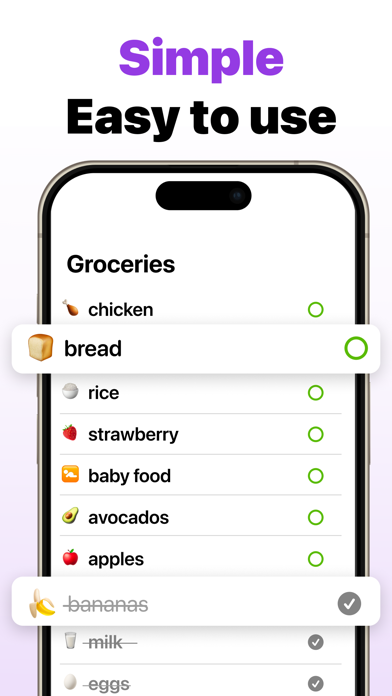 Shared Grocery List - Addy Screenshot