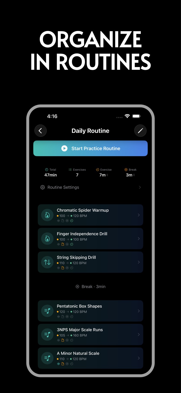 Repétude: Practice Routines iphone screenshot 4