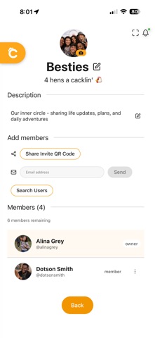 Cackle Messaging screenshot