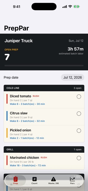 PrepPar screenshot 1