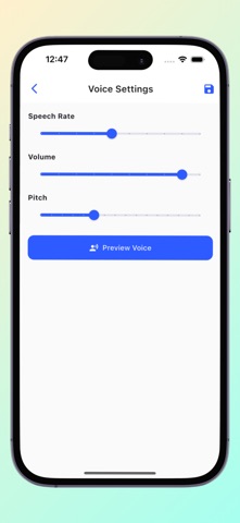 Text to Speech Listen PDF Text iPhone screenshot