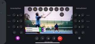 ScoreLive Racket screenshot