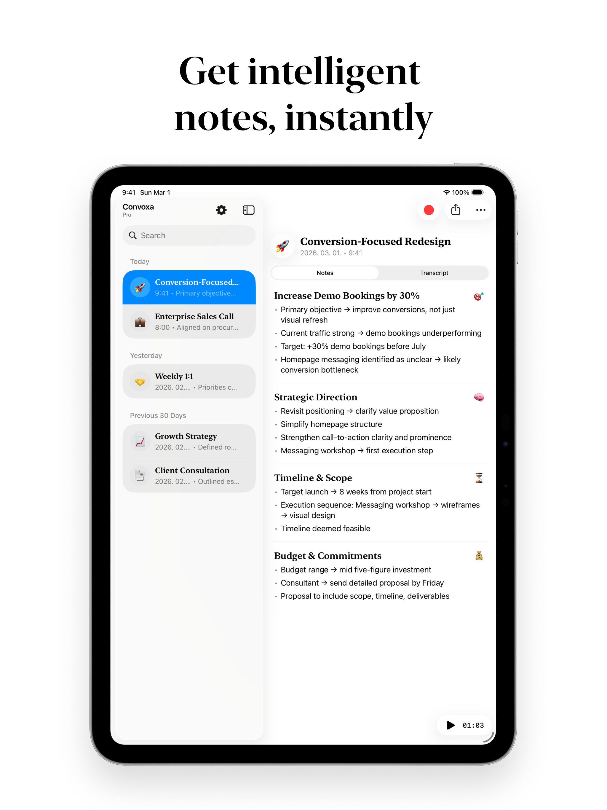 Convoxa - AI Meeting Notes screenshot 7