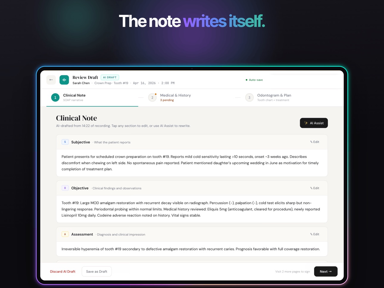 Screenshot 3 of Elva Chairside - Dental Notes