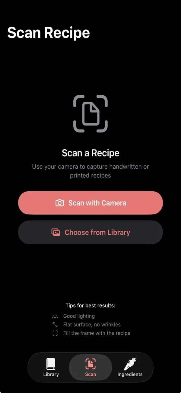 Screenshot #2 pour Recipe Vault Scanner