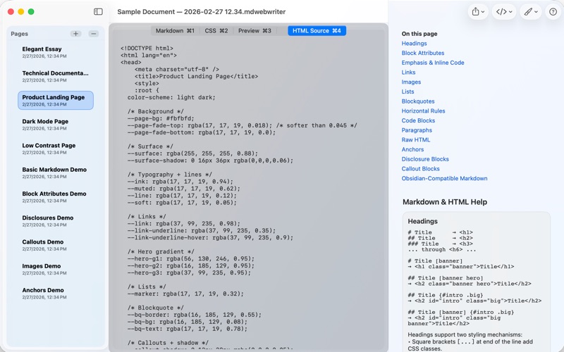Markdown Web Writer screenshot 5
