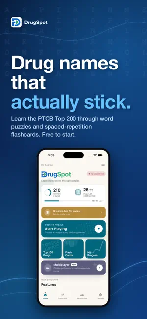 DrugSpot: PTCB Drug Names screenshot 1