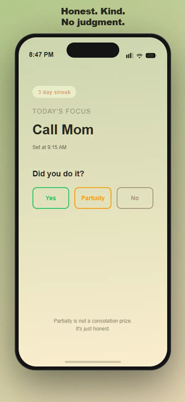 Screenshot #3 pour Just One Thing: Daily Focus