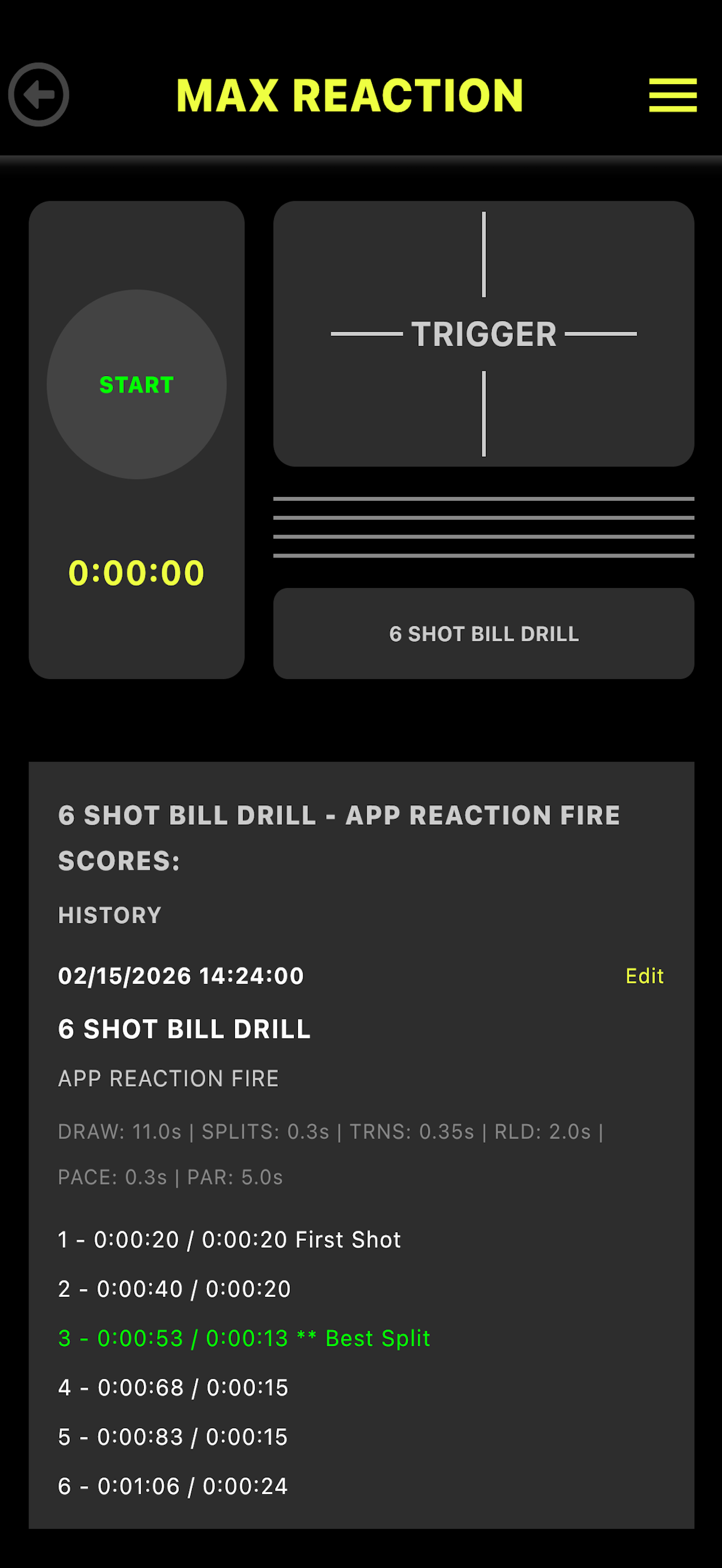 Max Reaction Timer