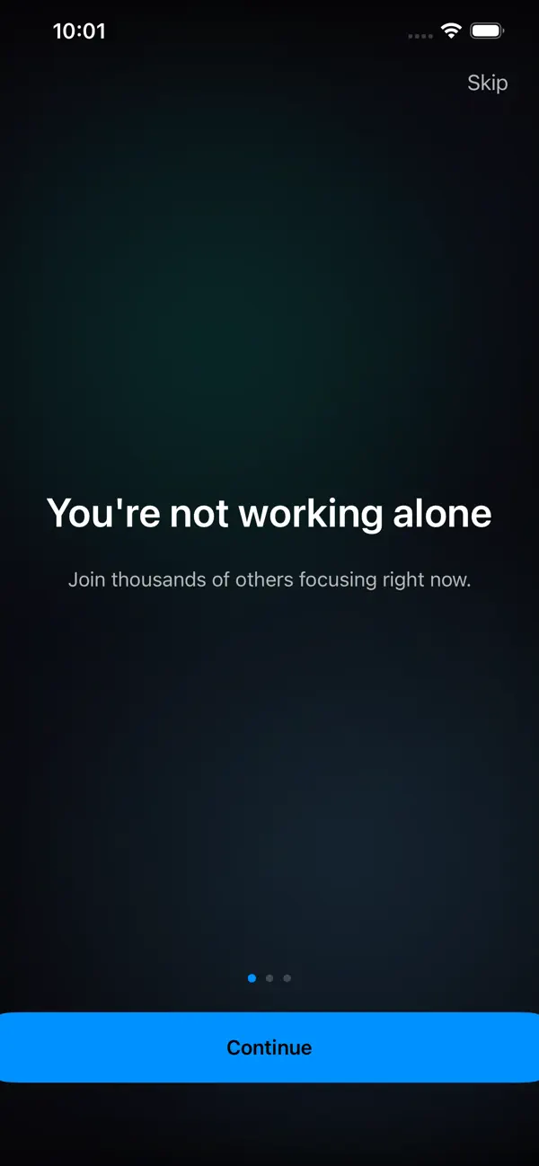 Screenshot #1 pour Focus With Me: Timer & Sounds