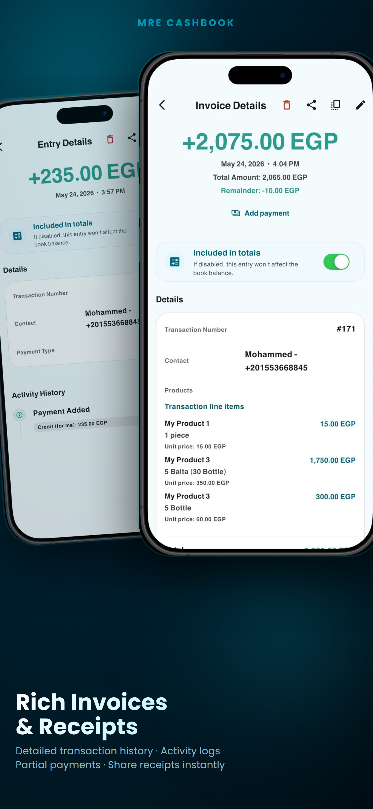 MRE CashBook